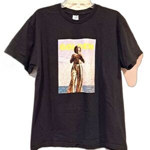 Harry Styles Golden Black Graphic T-shirt Teestyled size L Music Band Tee